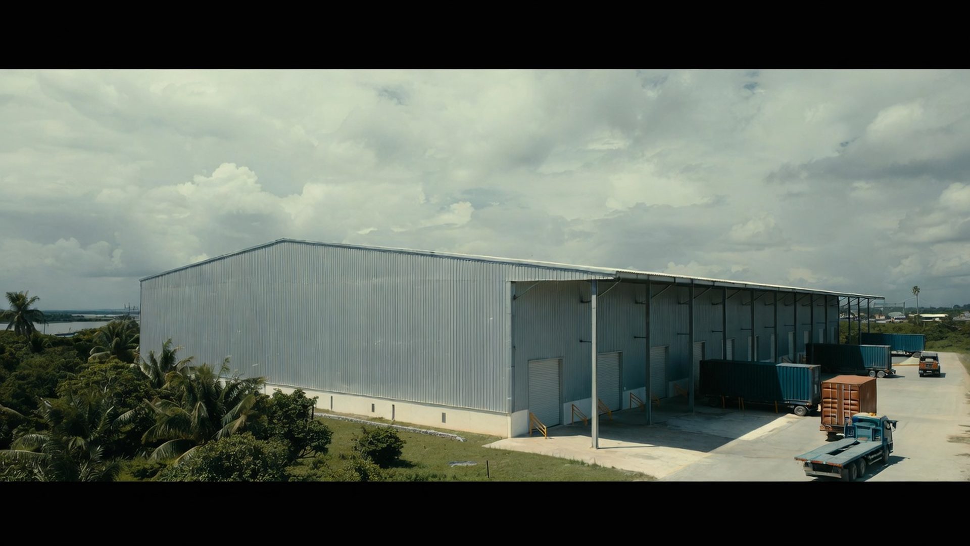 Galpón metálico sismorresistente en Venezuela — Pre-Engineered Buildings Corp